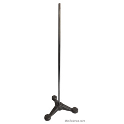 laboratory-support-stand-with-triangular-cast-iron-base-and-steel-rod