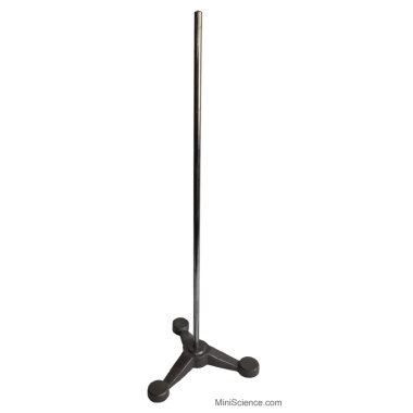 laboratory-support-stand-with-triangular-cast-iron-base-and-steel-rod